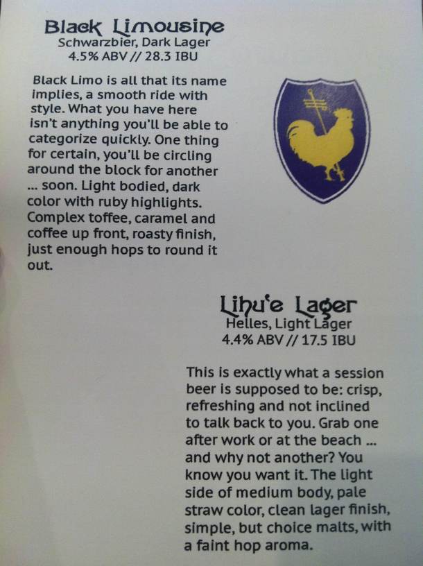 Kauai Beer Company Beers