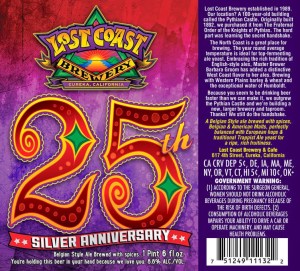Lost Coast 25th Silver Anniversary Ale Belgian Strong Ale