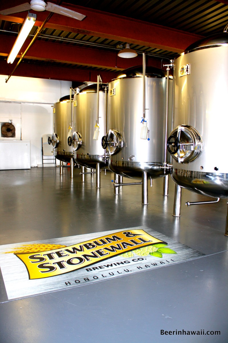 Stewbum & Stonewall Brewing Company Hawaii tanks