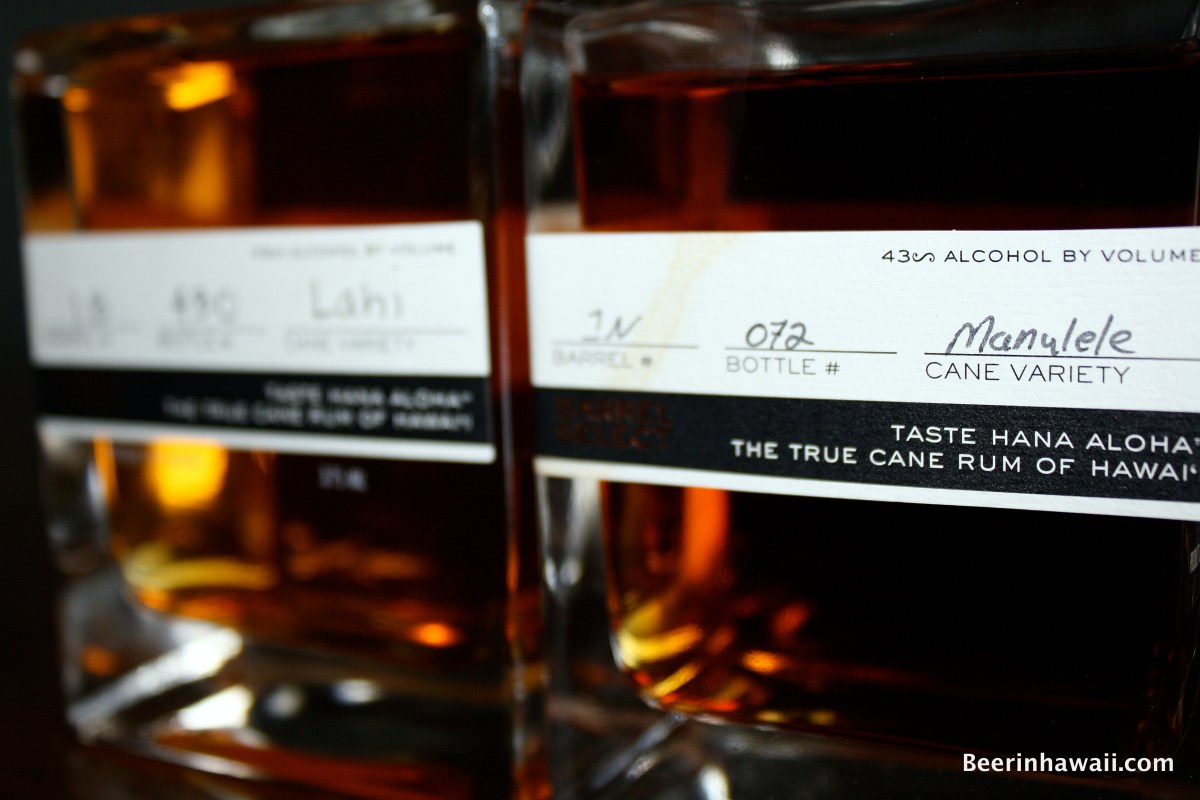 Ko Hana Rum hand labelled