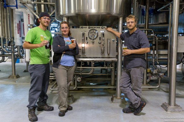 Maui Brewing Company Darren Moser and staff