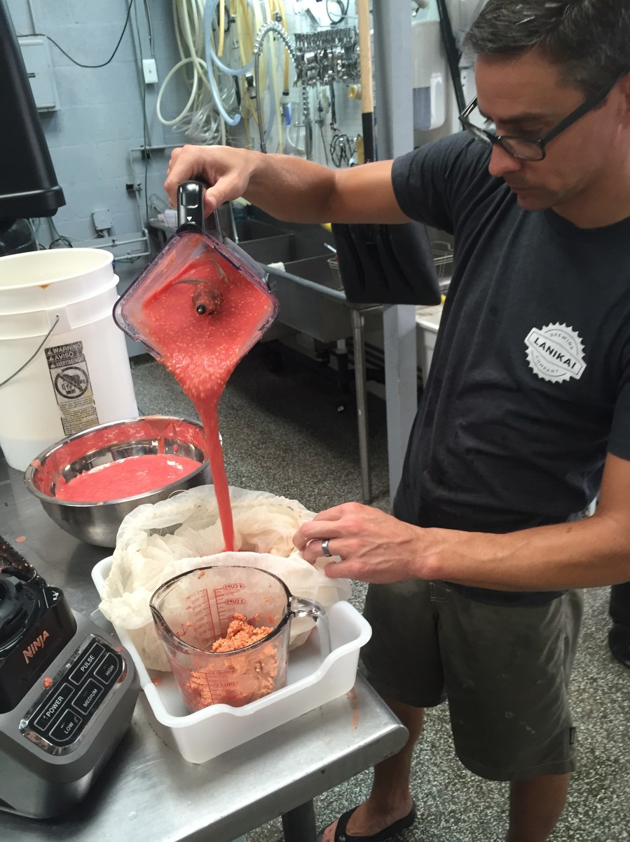 Lanikai Brewing Guava puree for Berliner Weisse