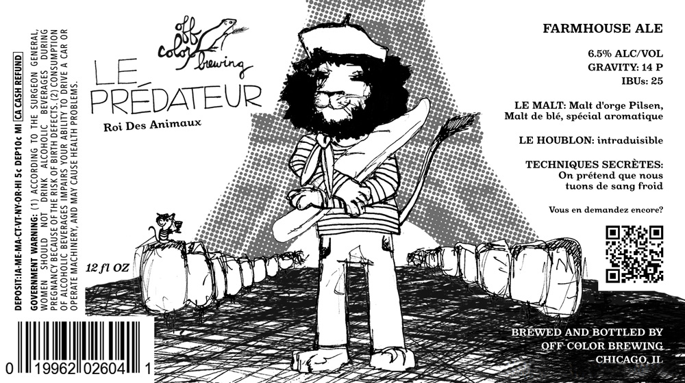 Off Color Le Predateur - Nelson Hopped French Farmhouse Ale