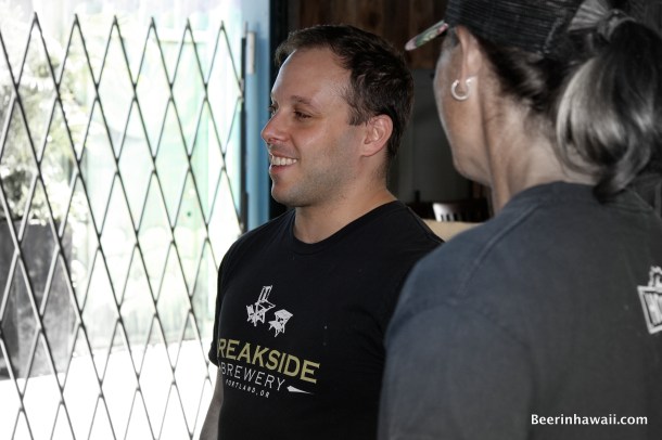 Ben Edmunds brewing at Honolulu Beerworks