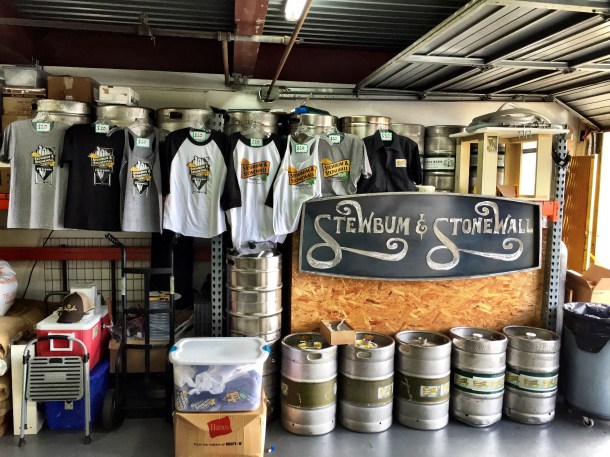 stewbum and stonewall tasting room tshirts