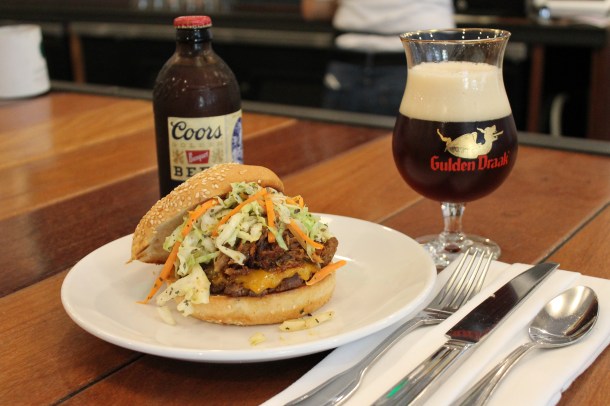 Square Barrels Barbie Burger